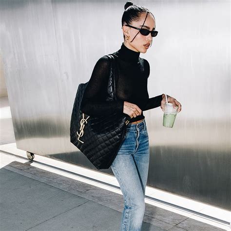 ysl tote bag zoe kravitz|Saint Laurent .